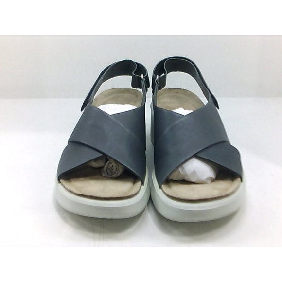 ECCO Flowt Wedge Cork Womens Sandal Size 8 Titanium - Picture 3 of 5